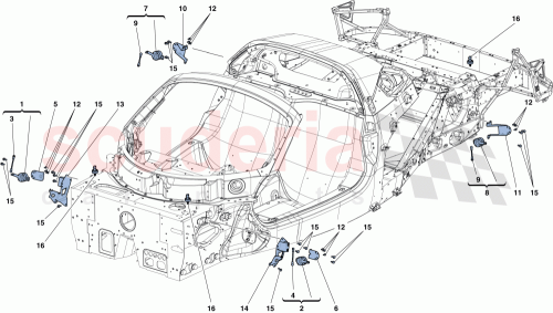Part Diagram for Ferrari 296000
