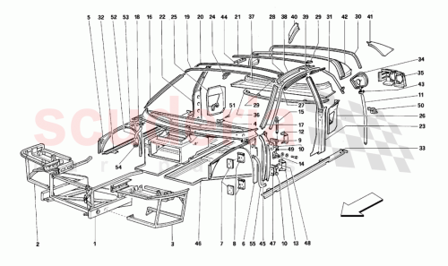 Part Diagram for Ferrari 165185