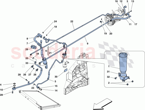 Part Diagram for Ferrari 82155900