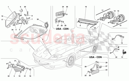 Part Diagram for Ferrari 66381700