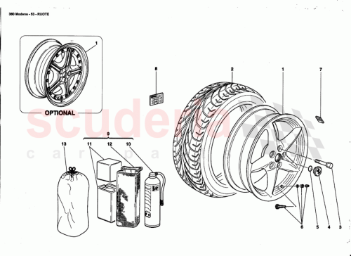 Part Diagram for Ferrari 164173