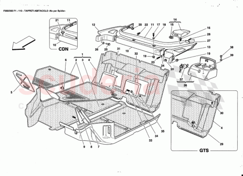 Part Diagram for Ferrari 64799200