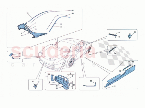 Part Diagram for Ferrari 84097300