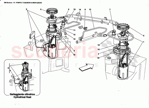Part Diagram for Ferrari 178445