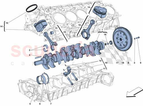 Part Diagram for Ferrari 281320