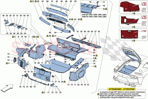 Part Diagram for Ferrari 89377300