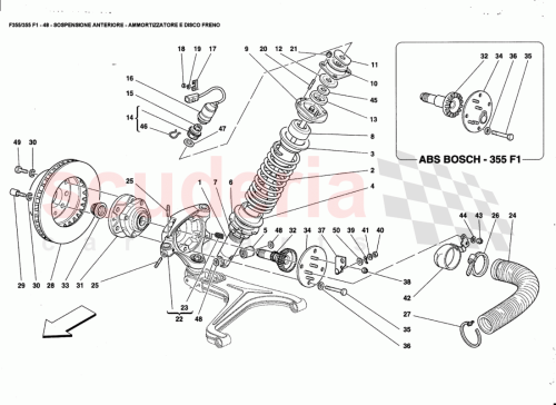 Part Diagram for Ferrari 174039