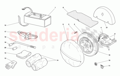 Part Diagram for Ferrari 171995
