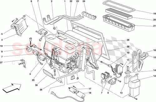 Part Diagram for Ferrari 66218700
