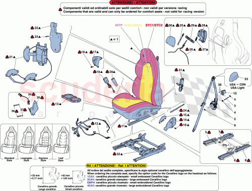 Part Diagram for Ferrari 85384100