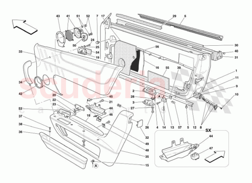 Part Diagram for Ferrari 66285000
