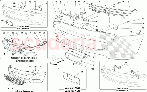 Part Diagram for Ferrari 67008500