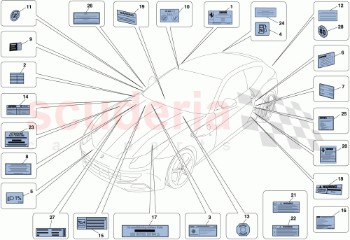 Part Diagram for Ferrari 258129