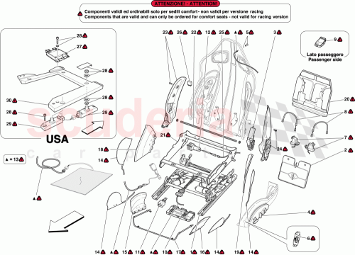 Part Diagram for Ferrari 66832900
