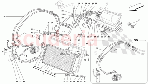Part Diagram for Ferrari 64980400