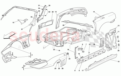 Part Diagram for Ferrari 66353200