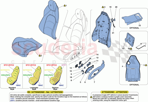 Part Diagram for Ferrari 89397100