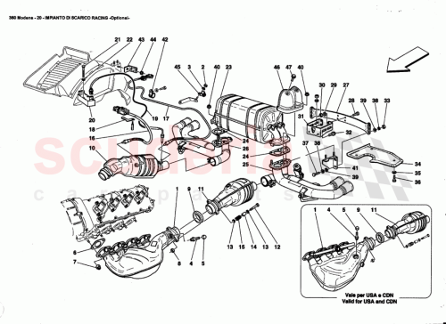 Part Diagram for Ferrari 151064