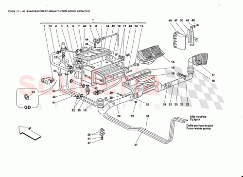 Part Diagram for Ferrari 64495100