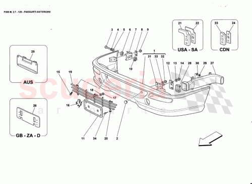Part Diagram for Ferrari 64480610