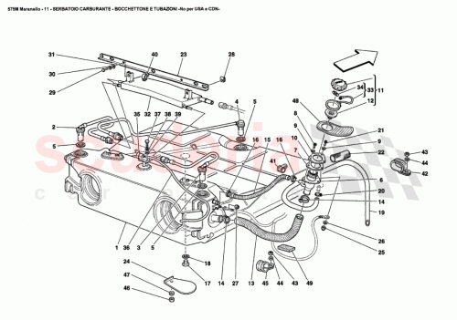 Part Diagram for Ferrari 171278