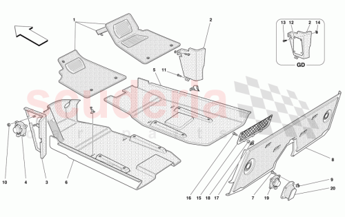 Part Diagram for Ferrari 66650100