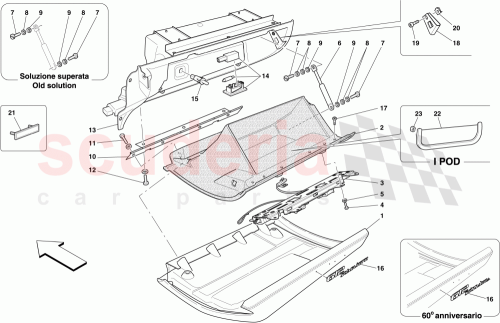 Part Diagram for Ferrari 69558100