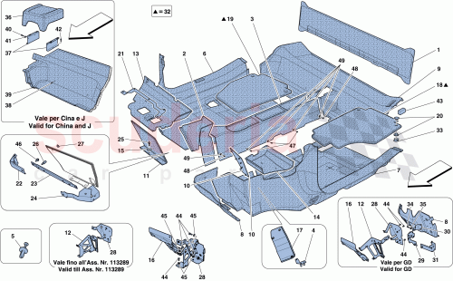 Part Diagram for Ferrari 84382100
