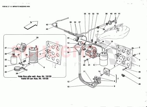 Part Diagram for Ferrari 164556