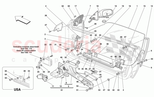 Part Diagram for Ferrari 63481300