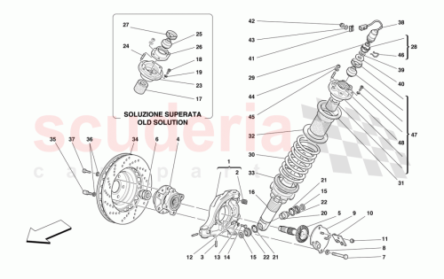 Part Diagram for Ferrari 172357