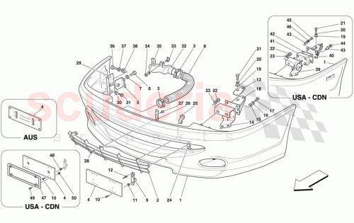 Part Diagram for Ferrari 64992400