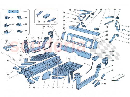 Part Diagram for Ferrari 83835100