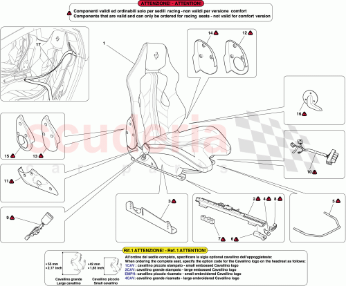 Part Diagram for Ferrari 83859600