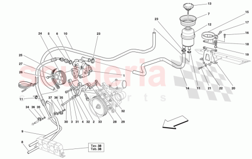 Part Diagram for Ferrari 181036