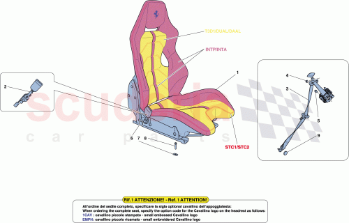 Part Diagram for Ferrari 86850600