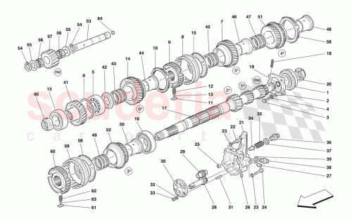 Part Diagram for Ferrari 164555