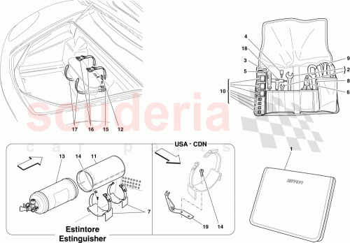 Part Diagram for Ferrari 68996400