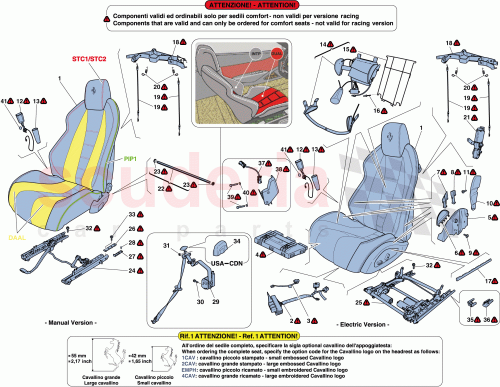 Part Diagram for Ferrari 86301000