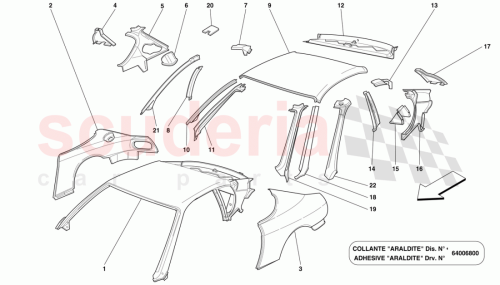 Part Diagram for Ferrari 63133900