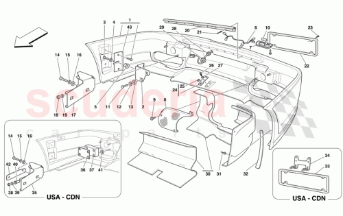 Part Diagram for Ferrari 62556300