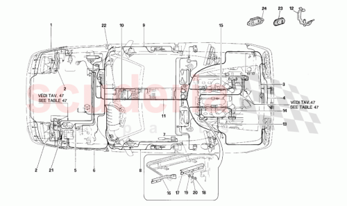 Part Diagram for Ferrari 154765