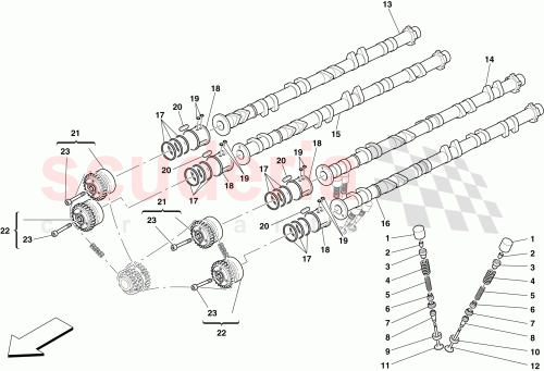 Part Diagram for Ferrari 224188