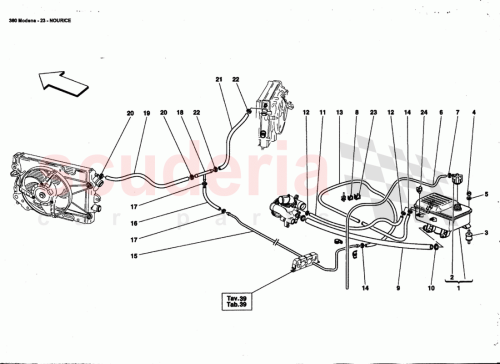Part Diagram for Ferrari 164160