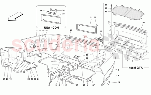 Part Diagram for Ferrari 65444200