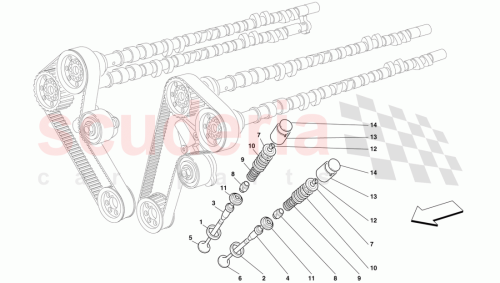 Part Diagram for Ferrari 148242