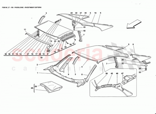 Part Diagram for Ferrari 64922700