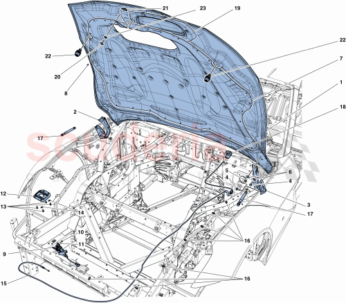 Part Diagram for Ferrari 84454900