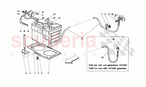 Part Diagram for Ferrari 155074