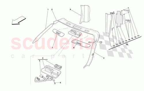 Part Diagram for Ferrari 659010